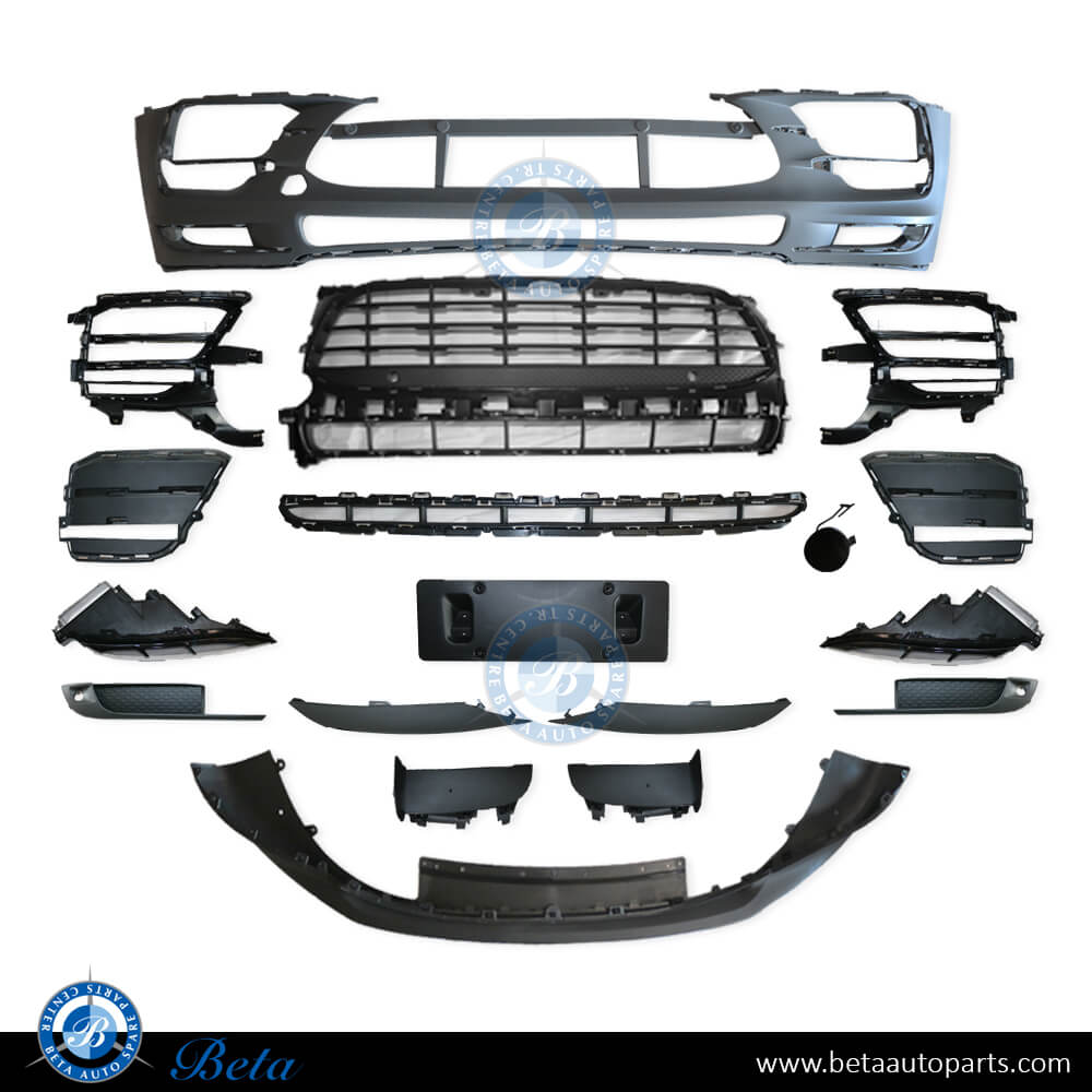 Front Bumper with DRL for Porsche Macan 2019-Up models, Part Number 95B807221K Front Bumper with DRL for Porsche Macan 2019-Up models, Part Number 95B807221K